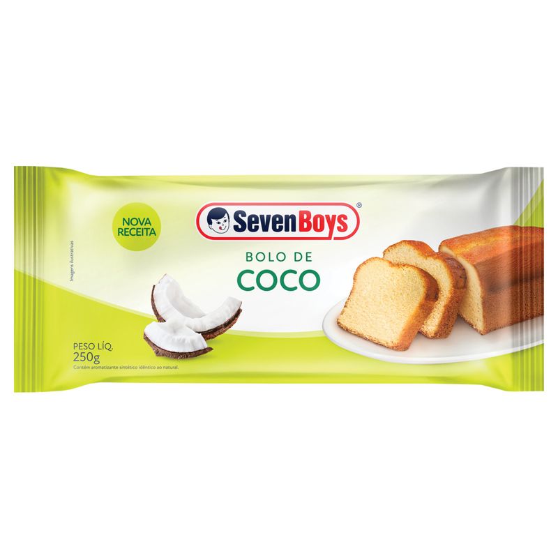 Bolo-Coco-Seven-Boys-Pacote-250g