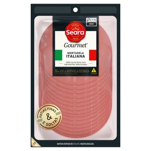 Mortadela Italiana Defumada Fatiada Seara Gourmet 100g