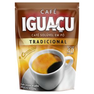 Café Solúvel em Pó Tradicional Iguaçu Sachê 40g