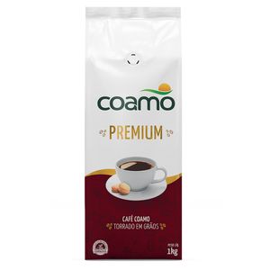 Café Torrado em Grãos Coamo Premium Pacote 1kg