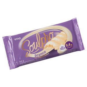 Chocolate Branco com Crispies Proteicos Soulpro Pacote 40g