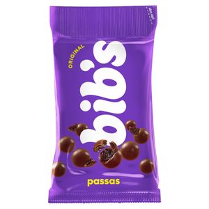 Uva-Passa Cobertura Chocolate Meio Amargo Bib´s Pacote 40g