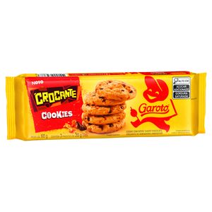 Biscoito Cookie com Gotas de Chocolate Crocante Garoto Pacote 60g
