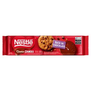 Biscoito Cookie com Gotas de Chocolate Cobertura Chocolate Nestlé Choco Cookies Pacote 100g