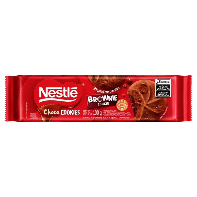Biscoito-Cookie-com-Gotas-de-Chocolate-Recheio-Brownie-Nestle-Choco-Cookies-Pacote-100g