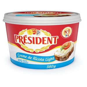 Creme de Queijo Ricota Light Président Pote 380g