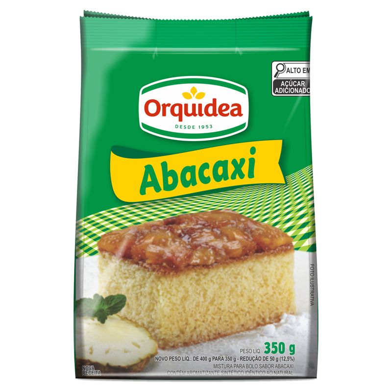 Mistura-para-Bolo-Abacaxi-Orquidea-Pacote-350g