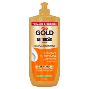 Creme para Pentear Nutritivo Niely Gold Nutrição Mágica Frasco 500ml Tamanho Econômico