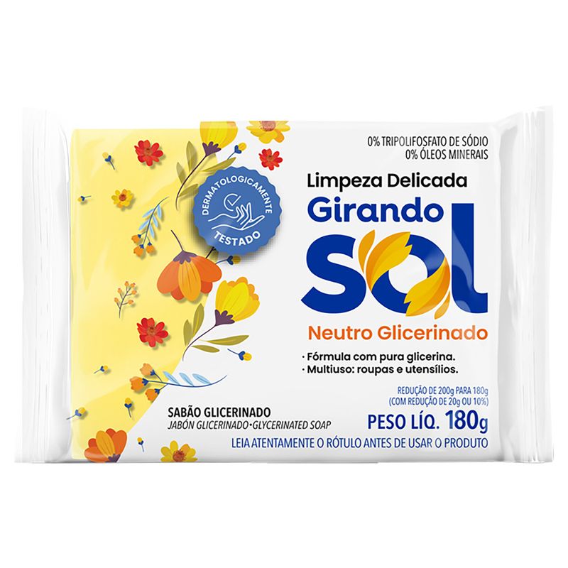 Sabao-Barra-Glicerinado-Multiuso-Neutro-Girando-Sol-Flow-Pack-180g