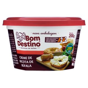 Creme de Queijo Ricota de Búfala Bom Destino Pote 200g