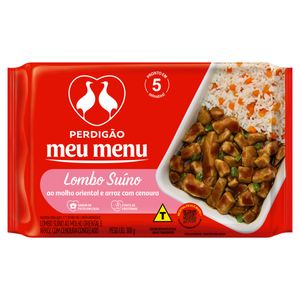 Lombo ao Molho Oriental com Arroz e Cenoura Perdigão Meu Menu Pacote 300g