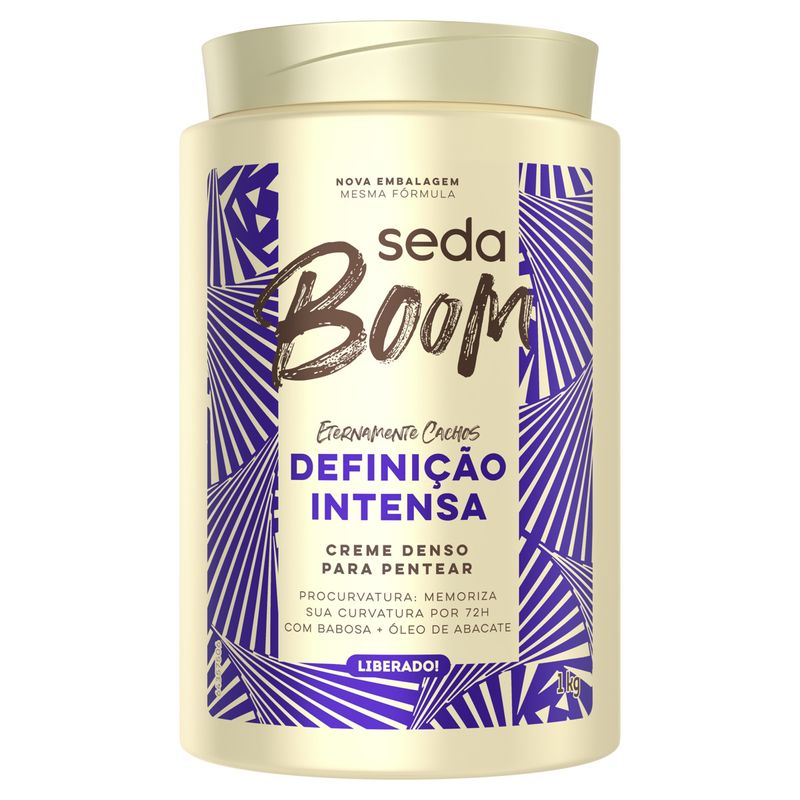 Creme-para-Pentear-Seda-Boom-Definicao-Intensa-Pote-1kg