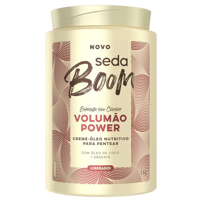 Creme-para-Pentear-Seda-Boom-Volumao-Power-Pote-1kg