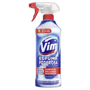 Desinfetante Uso Geral Original Vim Espuma Poderosa Frasco 450ml Borrifador