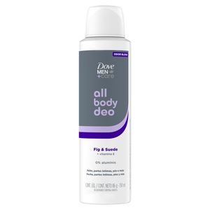 Desodorante Aerossol Fig & Suede Dove Men+Care All Body Deo 150ml Spray