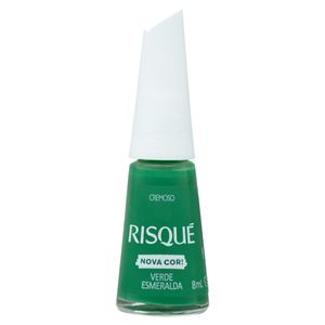 Esmalte Cremoso Verde Esmeralda Risqué Nova Cor! Frasco 8ml