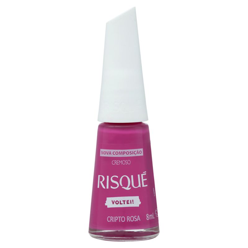 Esmalte-Cremoso-Cripto-Rosa-Risque-Voltei--Frasco-8ml