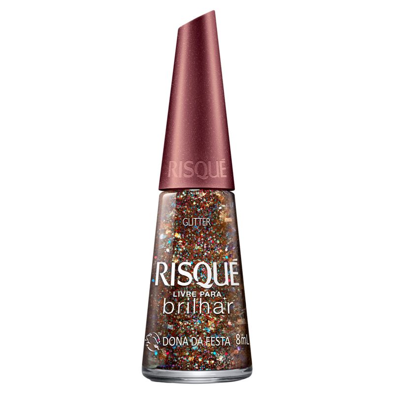Esmalte-Glitter-Dona-da-Festa-Risque-Livre-para-Brilhar-Frasco-8ml