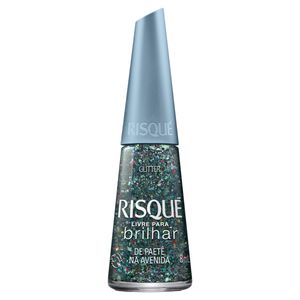 Esmalte Glitter de Paetê na Avenida Risqué Livre para Brilhar Frasco 8ml