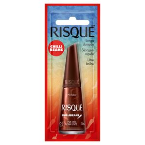 Esmalte Metálico por Trás Dessa Lente... Risqué Chilli Beans Blister 8ml