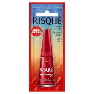 Esmalte Metálico para Te Ver.Melho(r) Risqué Chilli Beans Blister 8ml