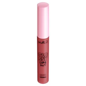 Gloss Líquido com Ácido Hialurônico Rosado Vult Glossy Lips 24/7 5,2ml