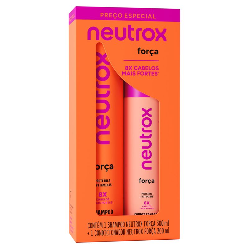Kit-Shampoo-300ml---Condicionador-200ml-Neutrox-Forca