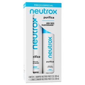 Kit Shampoo 300ml + Condicionador 200ml Neutrox Purifica