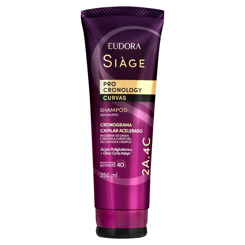 Shampoo-Eudora-Siage-Pro-Cronology-Curvas-Bisnaga-250ml