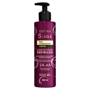 Creme para Pentear Eudora Siàge Pro Cronology Curvas Definição Frasco 300ml Pump