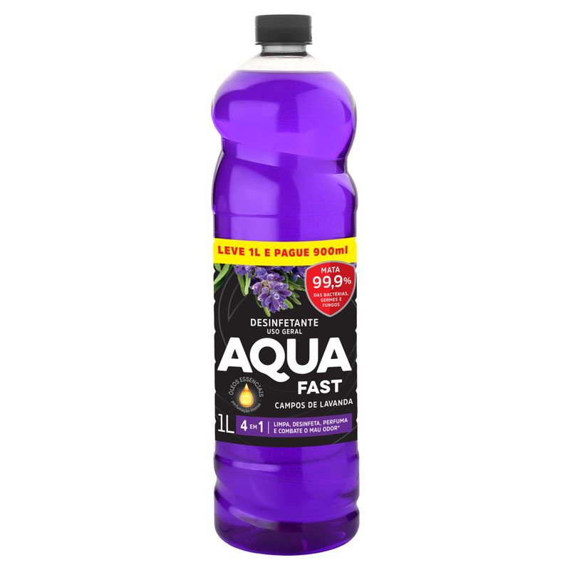 Desinfetante-Uso-Geral-Campos-de-Lavanda-Aquafast-Frasco-Leve-1l-Pague-900ml