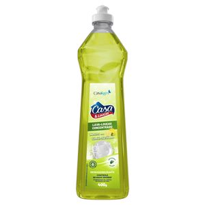 Lava-Louças Líquido Concentrado Neutro com Limão-Siciliano Casa & Louças Squeeze 400g