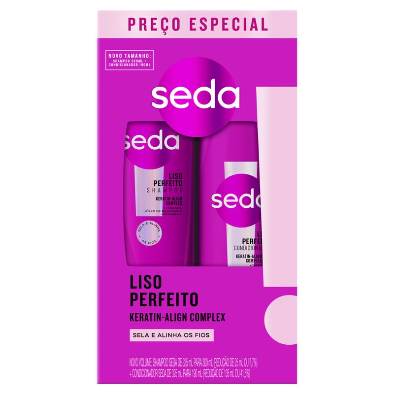 Kit-Shampoo-300ml---Condicionador-190ml-Seda-Liso-Perfeito