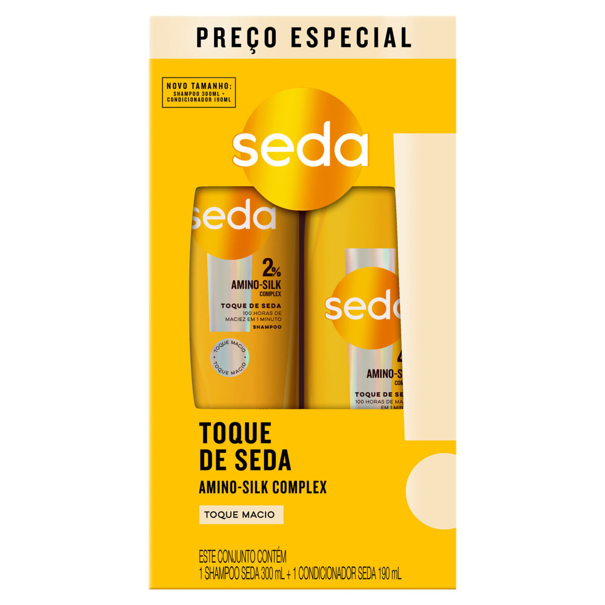 QUO seda トリートメント 100ml3個セット Kit Shampoo 300ml + Condicionador 190ml Seda Toque de Seda