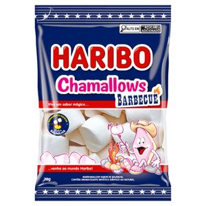 Marshmallow Baunilha Barbecue Haribo Chamallows Pacote 70g