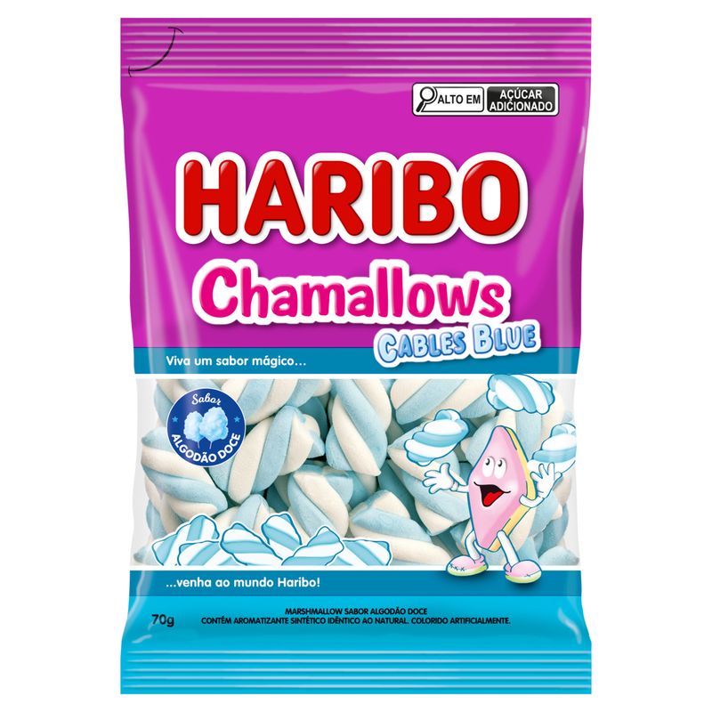 Marshmallow-Algodao-Doce-Cables-Blue-Haribo-Chamallows-Pacote-70g