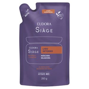 Máscara de Tratamento Eudora Siàge Liso Intenso Sachê 250g Refil