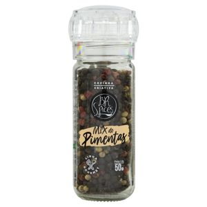 Mix de Pimenta em Grãos com Moedor BR Spices Gourmet Vidro 50g