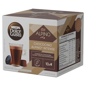 Chococino em Cápsula Alpino Intense Nescafé Dolce Gusto Caixa 180g 10 Unidades
