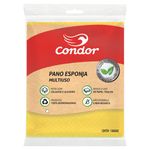 Pano-Multiuso-Esponja-Amarelo-Condor-Eco-Sustentavel