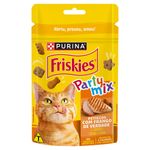 Petisco-para-Gatos-com-Frango-Figado-e-Peru-Purina-Friskies-Party-Mix-Pouch-40g