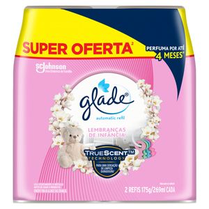 Pack Odorizador de Ambiente Lembranças de Infância Glade Automatic Frasco 2 Unidades 269ml Cada Spray Refil Super Oferta