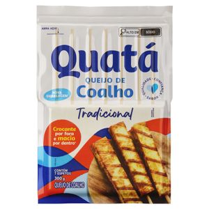 Queijo Coalho em Espeto Tradicional Quatá 300g 7 Unidades
