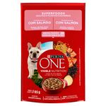 Alimento-para-Caes-Adultos-e-Filhotes-Salmao-Purina-One-Superfoods-Sache-85g