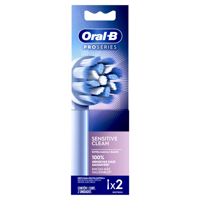 Refil-Escova-Dental-Eletrica-Pro-Series-Oral-B-Sensitive-Clean-2-Unidades