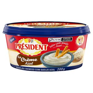 Requeijão Cremoso com Queijo Azul Président Pote 200g