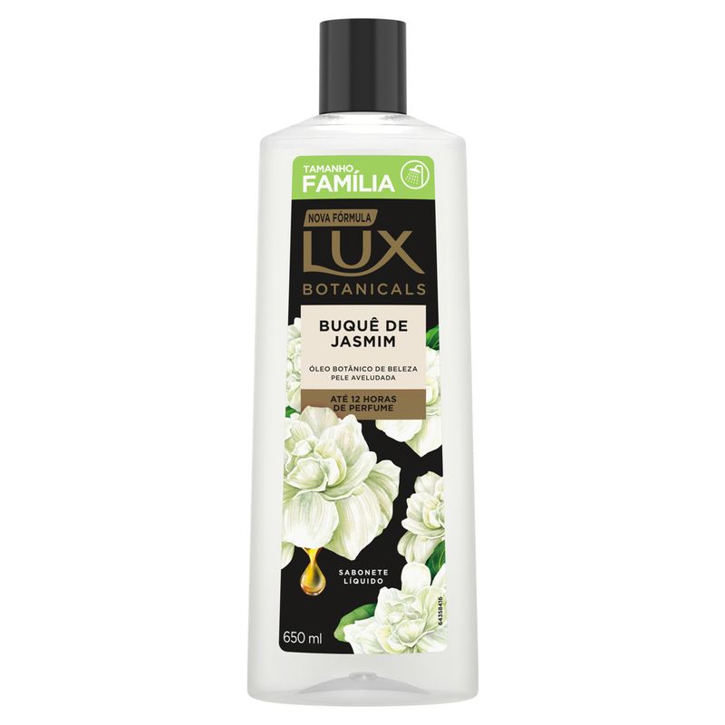 Sabonete Líquido Buquê de Jasmim Lux Botanicals Frasco 650ml Tamanho Família