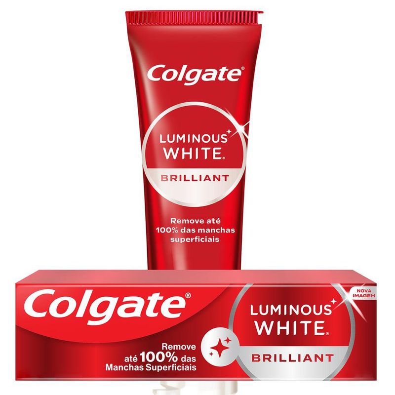 Creme-Dental-Brilliant-Mint-Colgate-Luminous-White-Caixa-70g