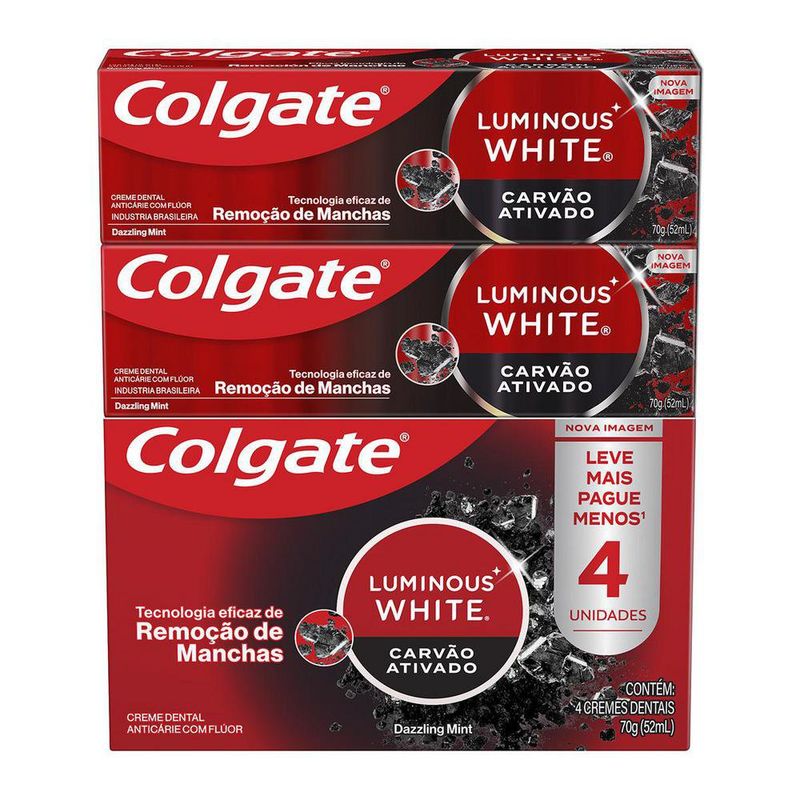 Creme-Dental-Colgate-Luminous-White-Carvao-Ativado-Leve-mais-Pague-Menos-280g