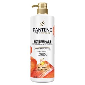 Shampoo Pantene Biotinamina B3 Antiqueda+ & Nutrição Frasco 510ml Pump